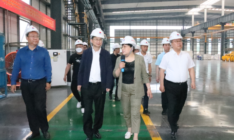 贵阳市政协副主席、清镇市委书记付涛一行到long8官方网站铝业考察