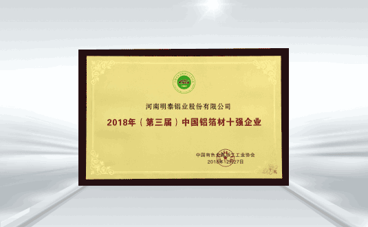 （第三届）中国铝箔材十强企业